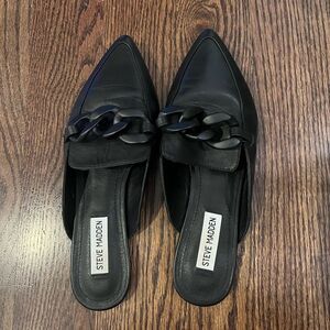 Steve Madden Black Levity Mule
